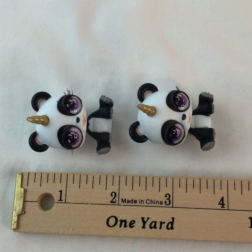 Poopsie Surprise Cutie Tooties‎ Cuddles Panda Unicorn Figures Black White RARE
